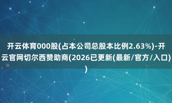 开云体育000股(占本公司总股本比例2.63%)-开云官网切尔西赞助商(2026已更新(最新/官方/入口)
